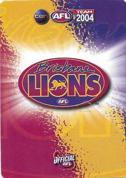 2004 Team Zone AFL Team - Silver Premium #S-96 Alastair Lynch Back